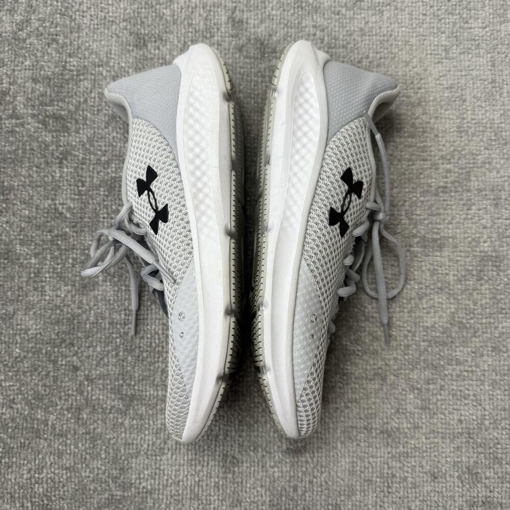 Under Armour Charged Shoes Womens Size 10.5 Gray Mesh Running Gym 3024889-101 - Picture 9 of 12